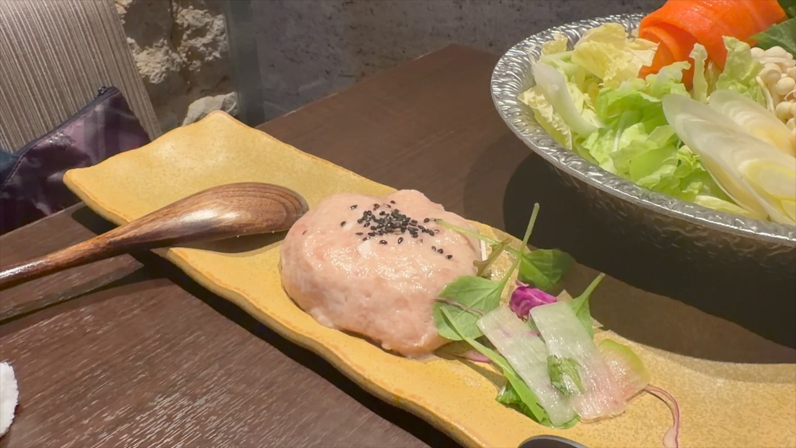 つくねと野菜の盛り合わせ